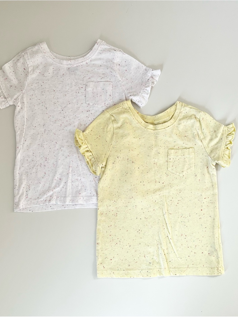 Toddler Girls Funfetti Ruffle Tee Bundle